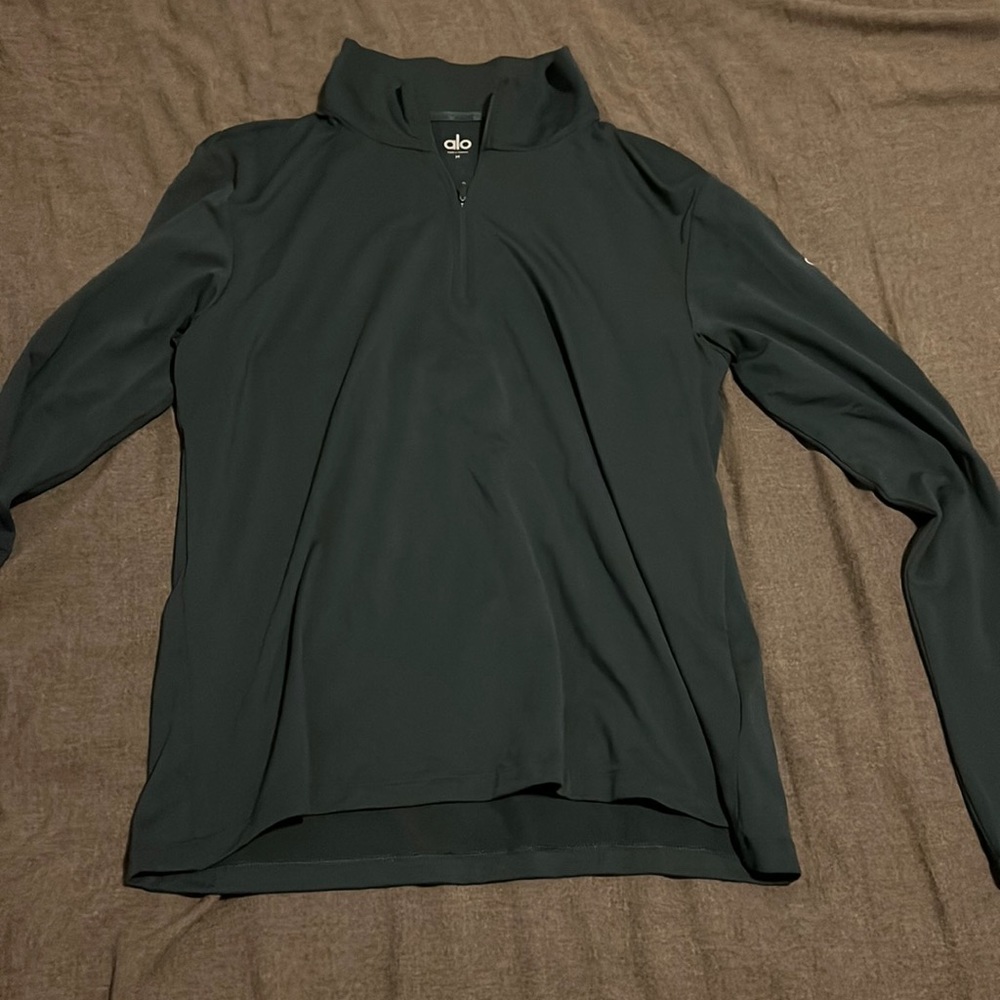 Men’s Alo Forest Green Quarter-Zip Men’s Medium